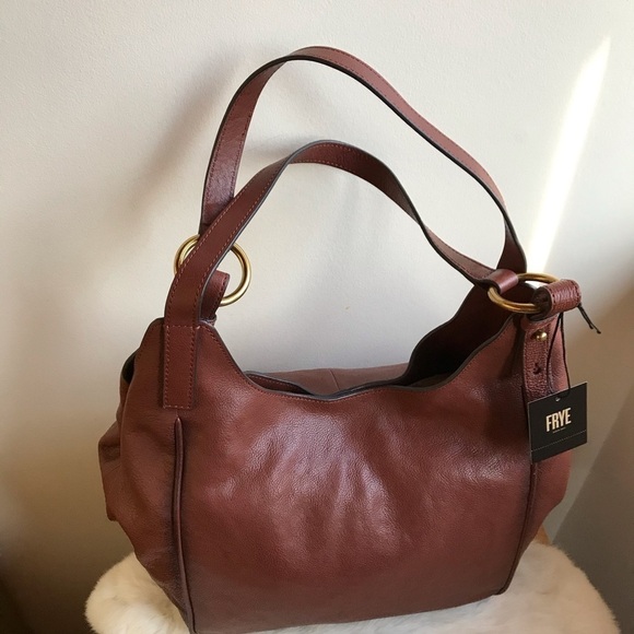 Frye Madison Leather Shoulder Bag Cognac - Picture 3 of 8